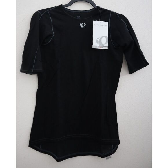 Pearl Izumi Women's Sz M Black Transfer Wool S/S Cycling Baselayer Shirt - Picture 1 of 12